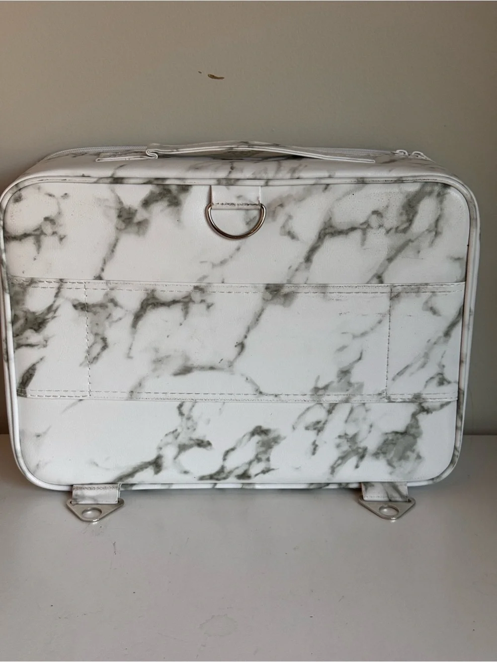 SISTACO Mineral Bond Marble Cosmetic Bag with Nail Kit